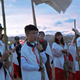 Campers dressed up for the burning ceremony.